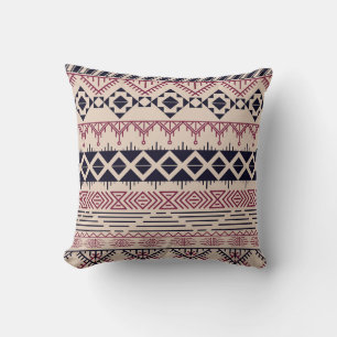 Vintage, stammen Aztec, mönster. Kudde