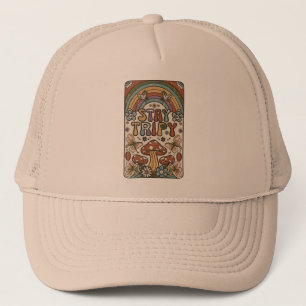 Vintage Stanna tripy med hippie stil Mushruooms Keps