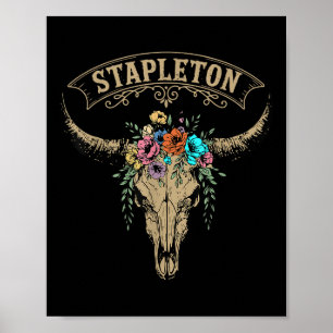 Vintage Stapleton Efternamn Personlig Stapleton Poster