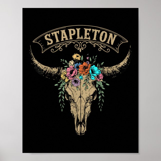 Vintage Stapleton Last Name Personalized Stapleton Poster (Framsidan)