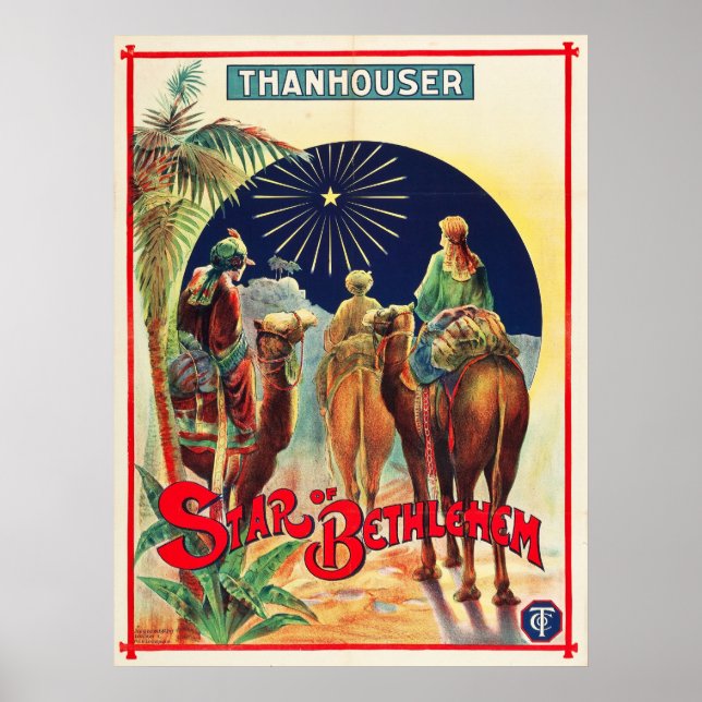 Vintage Star av Bethlehem Hollywood Silent Movie Poster (Framsidan)