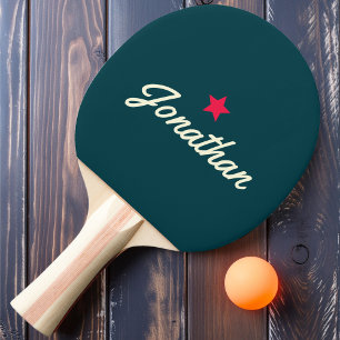 Vintage Star Signatur i djup teal Pingisracket