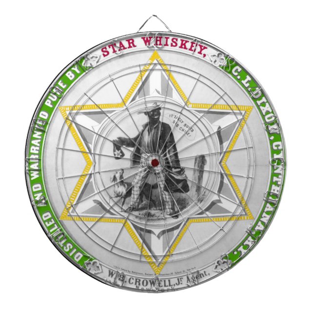 Vintage Star Whiskey Dartboard Piltavla (Framsidan)