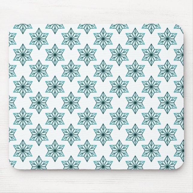Vintage Starburst Mousepad, Teal Musmatta (Framsidan)