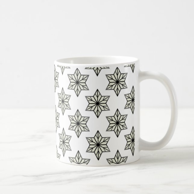 Vintage Starburst Mugg, Black and White Kaffemugg (Höger)