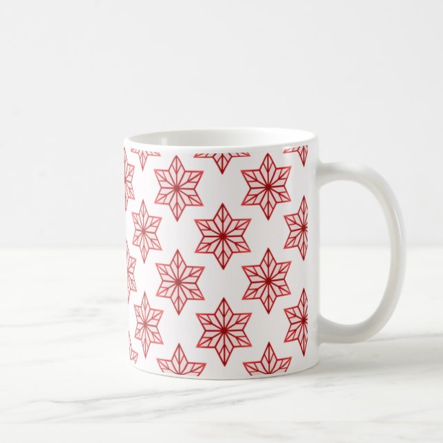 Vintage Starburst Mugg, Crimson Kaffemugg (Höger)