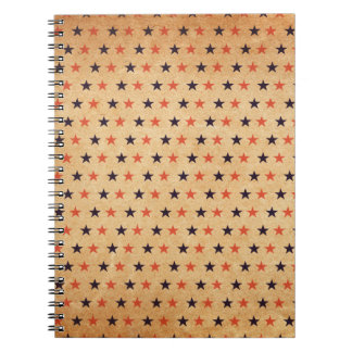 Vintage Stars: Gamla Pappra Struktur Anteckningsbok