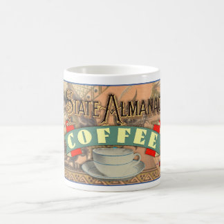VINTAGE "STATE ALMANAC COFFEE" varumärke Kaffemugg