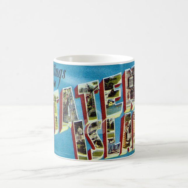 Vintage Staten Island NY  Kaffemugg (Center)