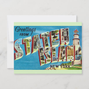 Vintage Staten Island NY Vykort