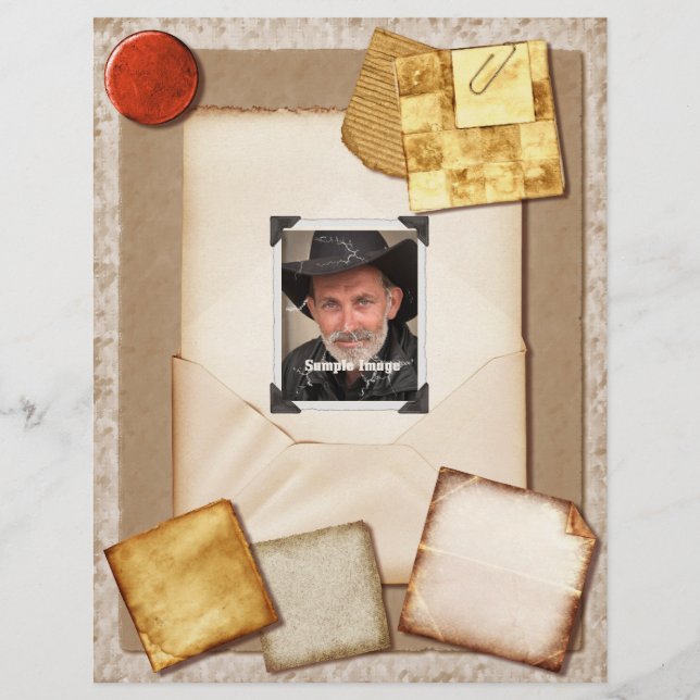 Vintage Stationär DIN fotoflygblad (Framsida)