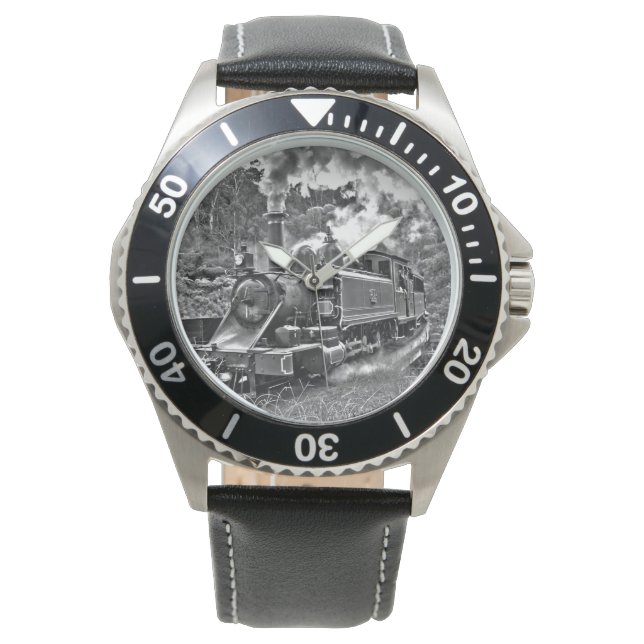 Vintage Steam Engine Tåg Armbandsur (Framsida)