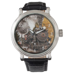 Vintage Steam Engine Tåg Armbandsur