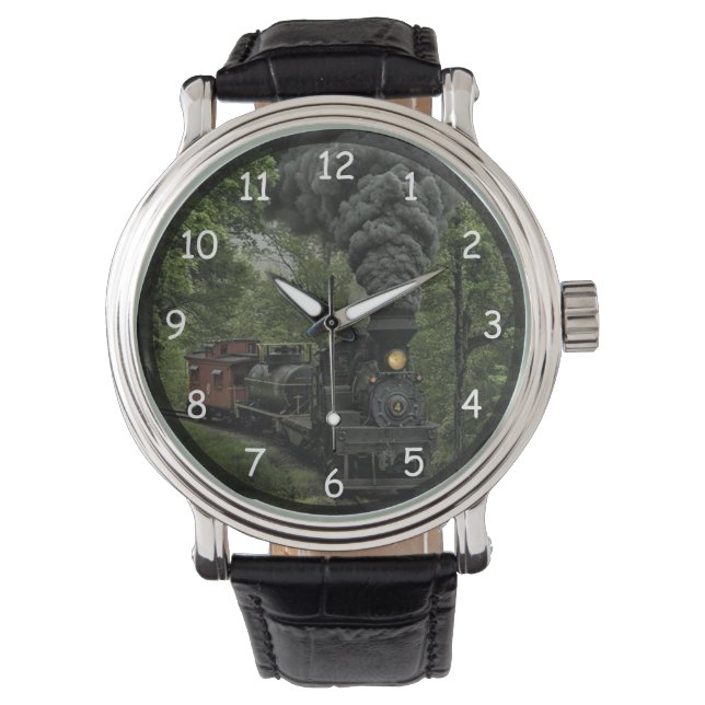 Vintage Steam Engine Tåg Armbandsur (Framsida)