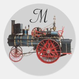 VINTAGE STEAM LOCOMOTIVE MONOGRAM RUNT KLISTERMÄRKE