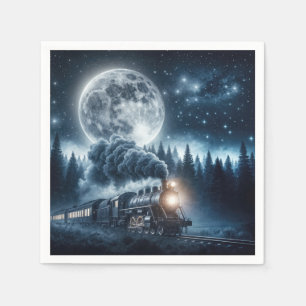Vintage Steam Locomotive Pappersservett