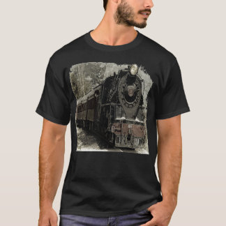 Vintage Steam Locomotive Tåg T Shirt