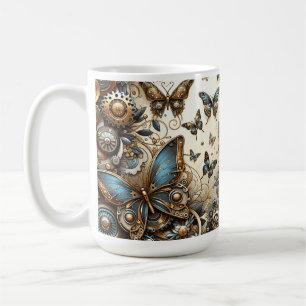 Vintage Steam Punk Fjärilar Kaffemugg