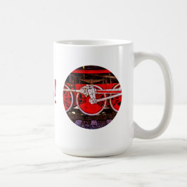 Vintage Steam Tåg Hjul Kaffemugg