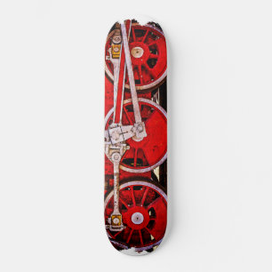 Vintage Steam Tåg Hjul Mini Skateboard Bräda 18,7 Cm