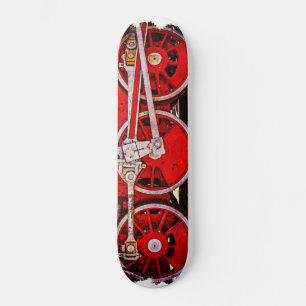 Vintage Steam Tåg Hjul Old School Skateboard Bräda 21,6 Cm
