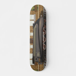 Vintage Steam Tåg i Station Skateboard Bräda 21,5 Cm