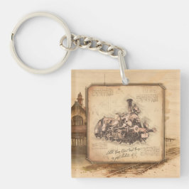 Vintage Steam Tåg/Locomotive Art. Drivrutinsgåva