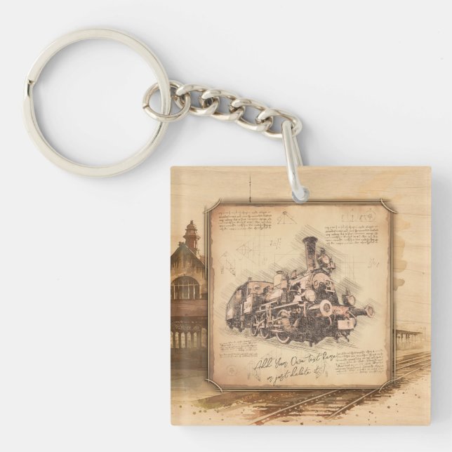 Vintage Steam Tåg/Locomotive Art. Drivrutinsgåva (Framsidan)