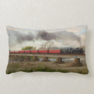 Vintage Steam Tåg Lumbarkudde