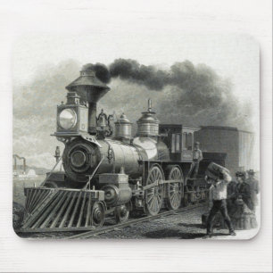Vintage Steam Tåg Musmatta