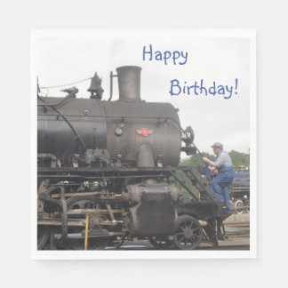 Vintage Steam Tåg Pappersservett