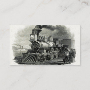 Vintage Steam Tåg Visitkort