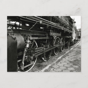 Vintage Steam Tåg Vykort