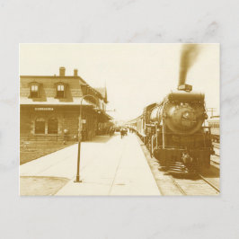 Vintage Steam Tåg Vykort