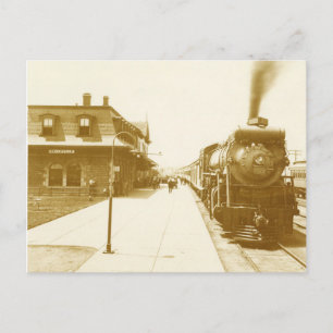 Vintage Steam Tåg Vykort