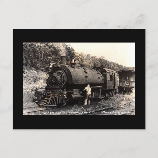 Vintage-Steam Tåg vykort (Framsida)