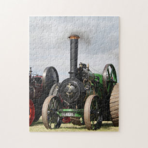 Vintage Steam Traction Engine Jigszle Puzzle Pussel