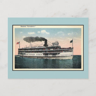 Vintage steamer Canadania Vykort