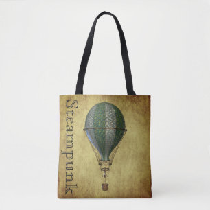 Vintage Steampunk Balloon Tygkasse
