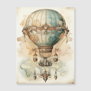 Vintage Steampunk Blue Luftballong (2)