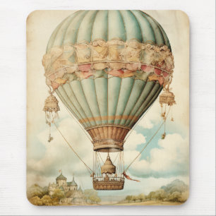 Vintage Steampunk Blue Luftballong Musmatta
