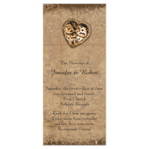 Vintage Steampunk Bride Bröllopsprogram