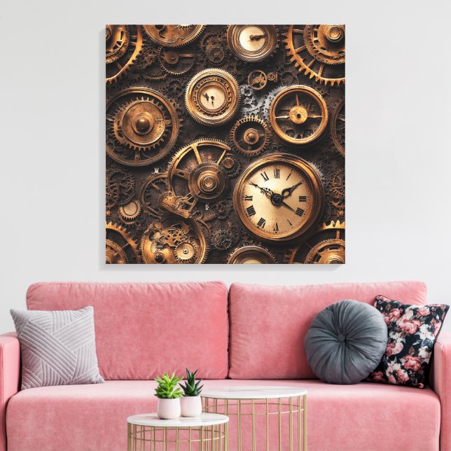 Vintage Steampunk Canvas Konst (Insitu (Vardagsrum))
