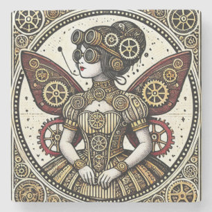 Vintage Steampunk Fairy Stenunderlägg