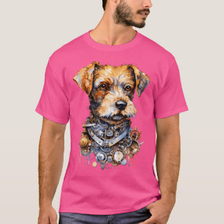 Vintage Steampunk Hund Art Mechanical Hund Graphi T Shirt