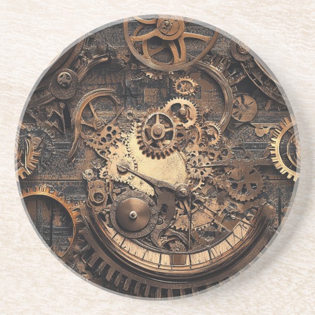 Vintage Steampunk Koppställ Underlägg (Framsidan)