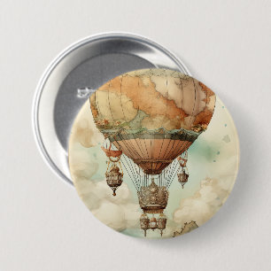 Vintage Steampunk Luftballong (5) Knapp