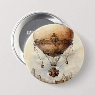 Vintage Steampunk Luftballong Knapp