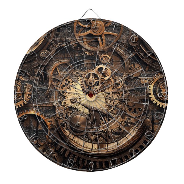 Vintage Steampunk Pildartstavla Darttavla (Framsidan)