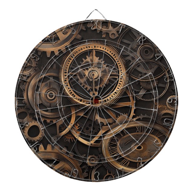 Vintage Steampunk Pildartstavla Darttavla (Framsidan)